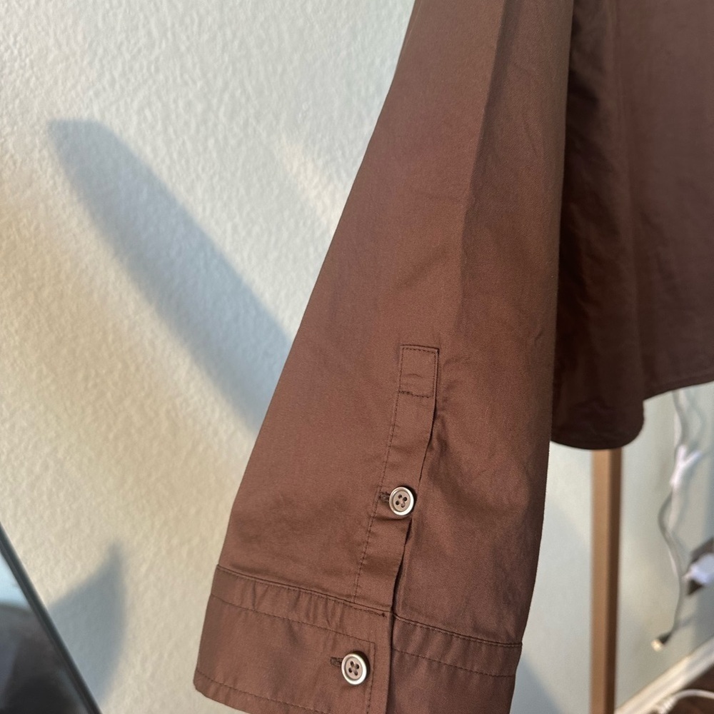 Everlane | Chestnut Brown Boxy PJ Top - Picture 8 of 10